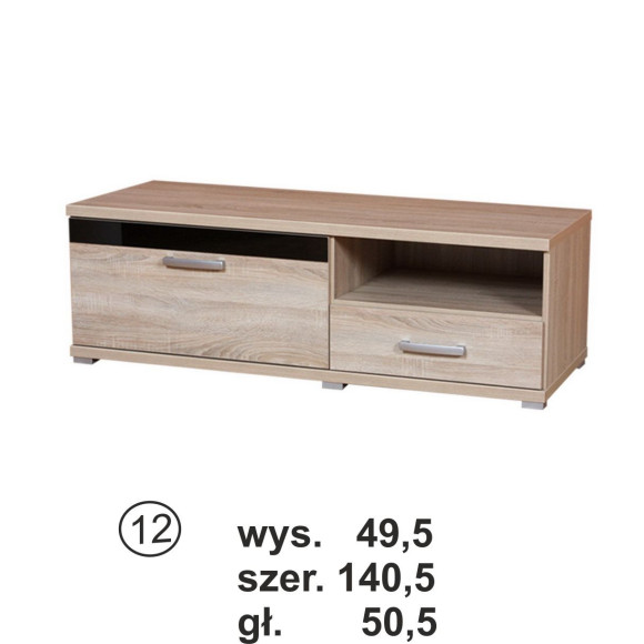 Seneo 2 - komoda szfka RTV S12 z szufladą GTV Stolmex Seneo 2 - komoda szfka RTV S12 z szufladą GTV Stolmex