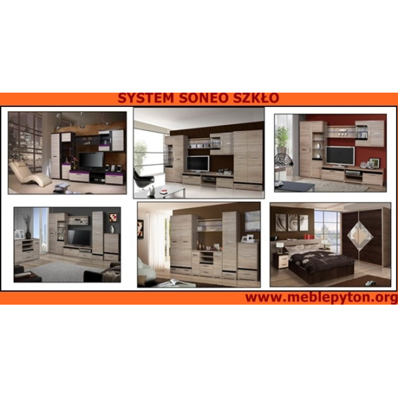 Meble Soneo 2 - witryna S14 lewa Stolmex Meble Soneo 2 - witryna S14 lewa Stolmex
