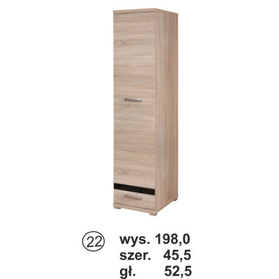 Soneo 2  - szafa 1 drzwiowa S22 Stolmex
